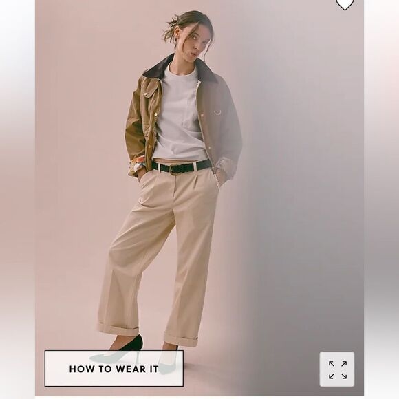 J. Crew Tall pleated capeside chino pant* - Picture 5 of 9